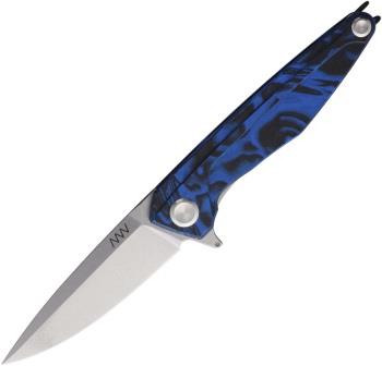 ANVZ300071 Acta Non Verba Z300 Linerlock Pocket Knife Blue Velvet